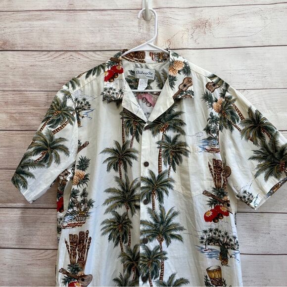 VINTAGE BISHOP ST HAWAIIAN PRINT SHIRT‎ - Picture 2 of 5